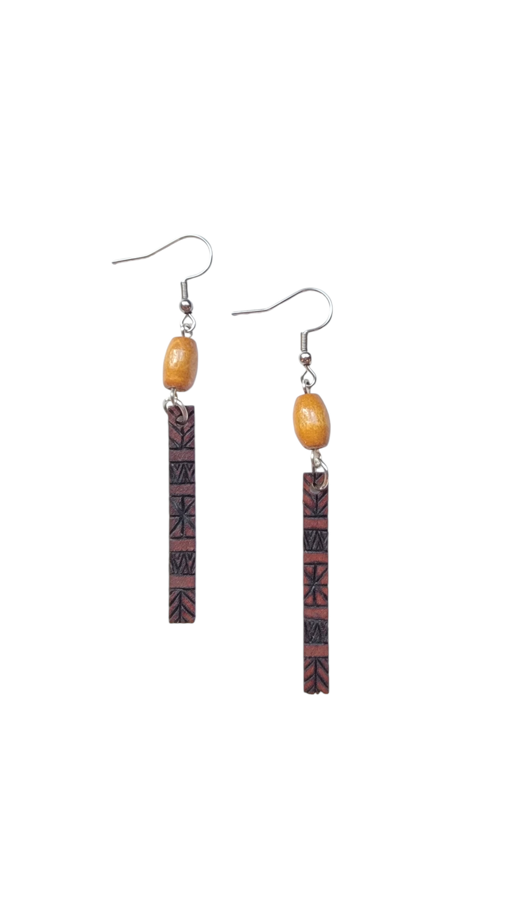 Pyro Wood Earrings