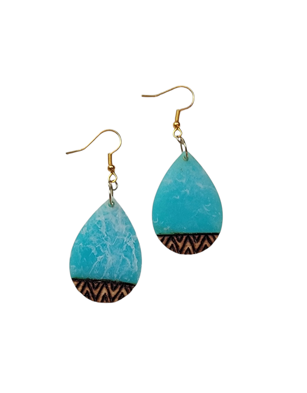 Pyro/Epoxy/Wood Earrings
